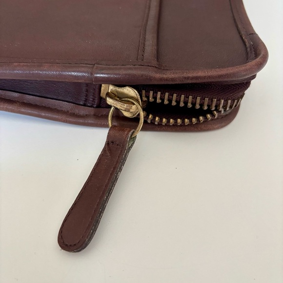 Coach vintage Rich Brown Leather Laptop Document Sleeve portfolio bag - Picture 11 of 14